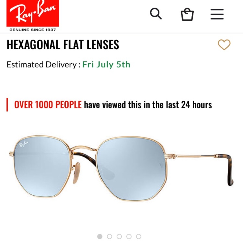 Ray ban hexagonal sunglasses